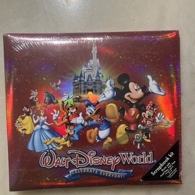 Wrapped Disney scrapbook featuring characters and Cinderella Castle